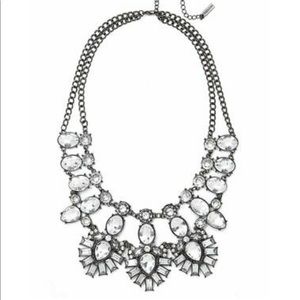 BaubleBar Crystal Feather Bib necklace